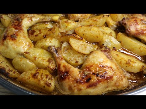 Oven-Roasted Chicken with Potatoes | Thighs and Drumsticks