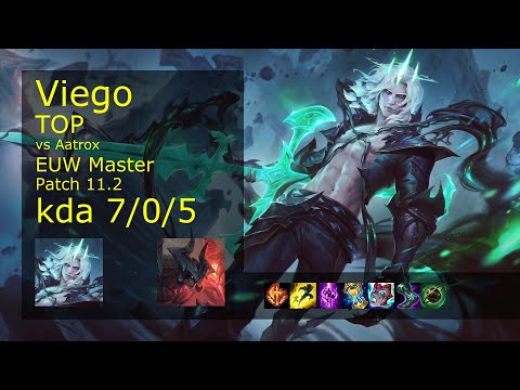 Viego vs Aatrox Top - EUW Master 7/0/5 Patch 11.2 Gameplay
