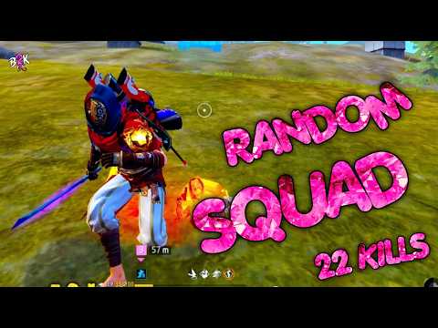 [B2K] THE AWM KING RANDOM SQUAD 22 KILLS | ENJOY!✔