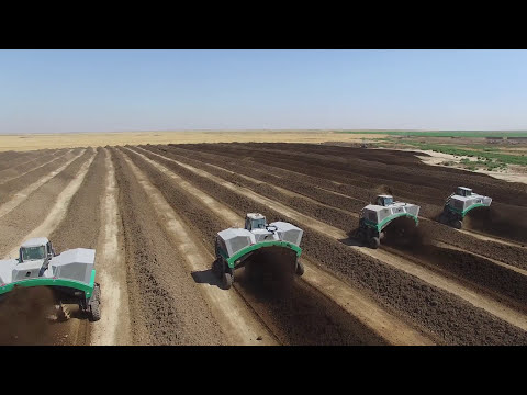 Komptech Topturn X63 Compost Windrow Turners In Operation