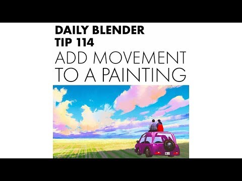 Daily Blender Tip 114 - Easily Add Camera Movement To A 2D Painting