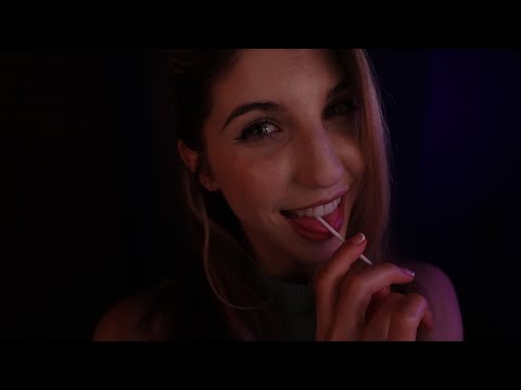 ASMR Lollipop Licking, Mouth Sounds, Inaudible Whispers, Personal Attention, etc. 🥰