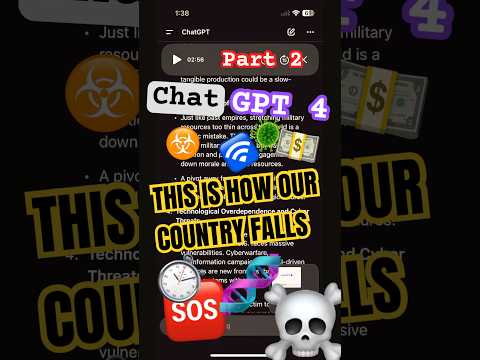 Part two chat gpt 4 model end of the world #foryou #conversationai #chatgpt