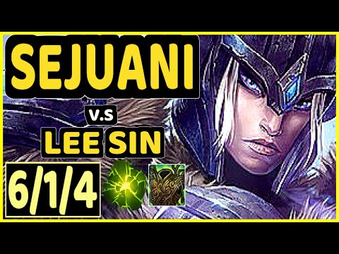 CINKROF (SEJUANI) vs LEE SIN - 6/1/4 KDA JUNGLE GAMEPLAY - EUW Ranked GRANDMASTER
