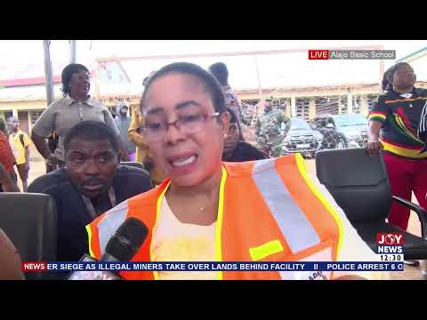 Accra flooded: Greater Accra Minister and NADMO visit flood victims to donate relief items.