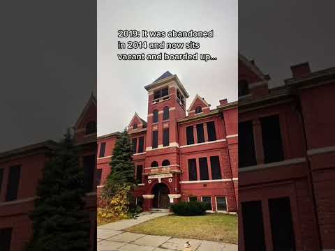 100 year old school goes down in flames… #abandoned #googlemaps #detroit #michigan #school