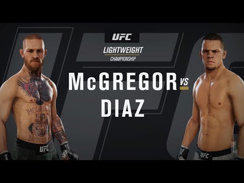 EA Sports UFC 3 Beta - Conor McGregor vs Nate Diaz - Legendary AI Simulation