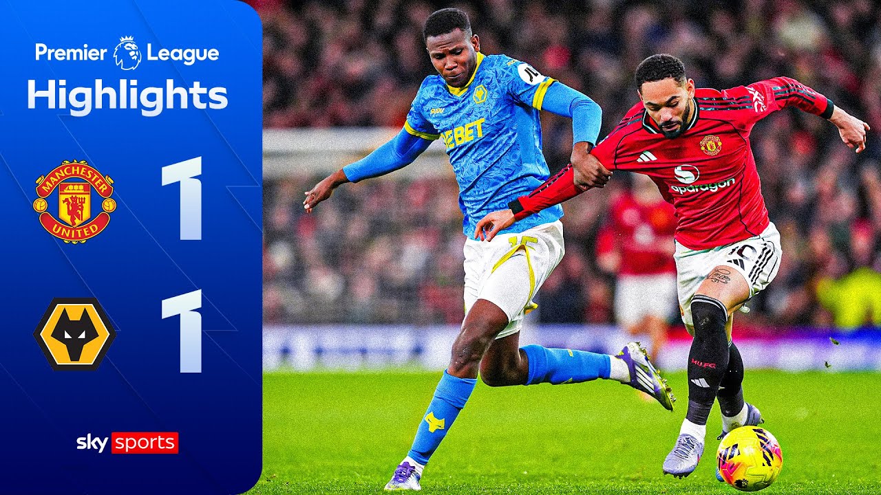 Man Utd end Wolves' 11-game losing run | Man Utd 1-1 Wolves | Premier League Highlights