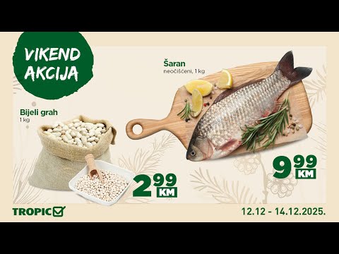 Tropic Vikend Akcija 12.12 - 14.12.2025.