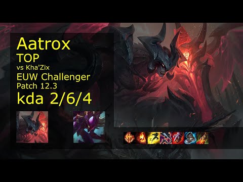 Rank 3 EUW Aatrox: Top vs Kha'Zix