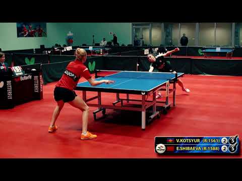 10.KOTSYUR - SHIBAEVA RUSSIAN Championship table tennis настольный теннис