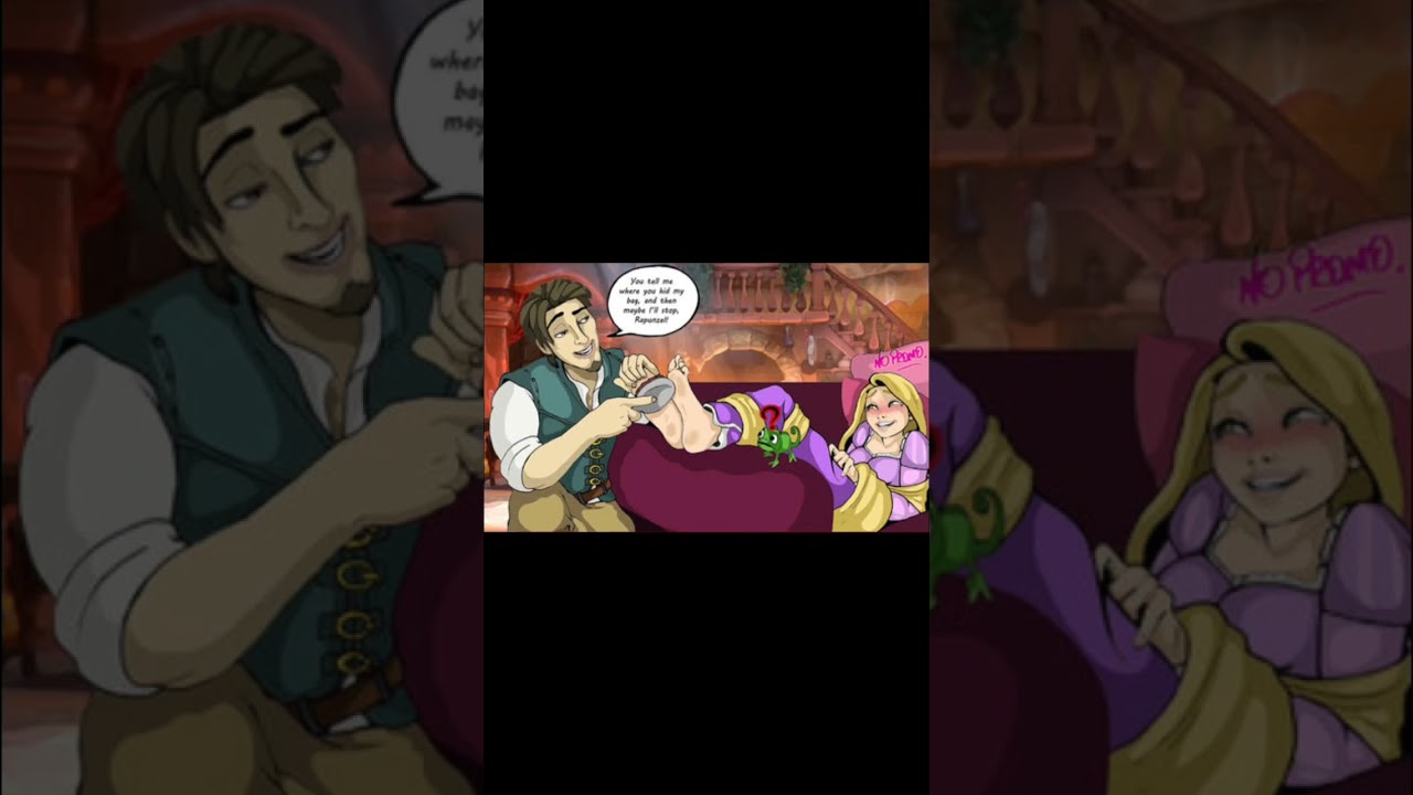 Tickling Rapunzel from Tangled