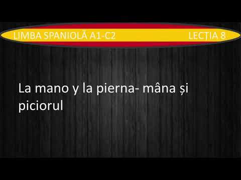 Partile corpului uman in limba spaniola // Curs Limba Spaniola #8
