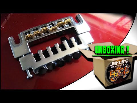 Schaller 456 Fine Tune Wrap Around Bridge 1980s - Chrome Made In Germany Tony Iommi Old Boy image 5