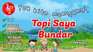 Download lagu Topi Saya Bundar Ciptaan Pak Kasur - Lirik Karaoke - Lagu Tematik SD Kelas 1 Tema 7 mp3