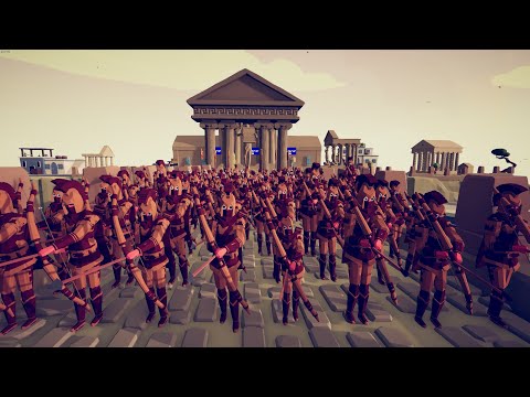 200x GREEK ARMY SIEGE KNIGHTS CASTLE - Totally Accurate Battle Simulator TABS