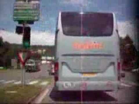 highspeedride in a bus in klagenfurt