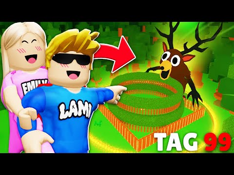 wir BAUEN die SICHERSTE BASE in 99 NÄCHTE im Wald überleben! (Roblox)