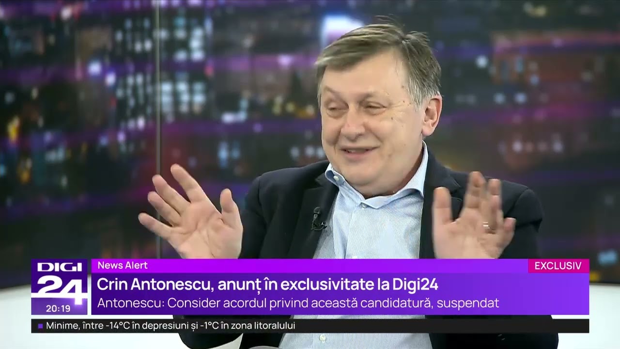 Crin Antonescu anunță că își suspendă candidatura la prezidențiale: „O să mă gândesc mai bine”