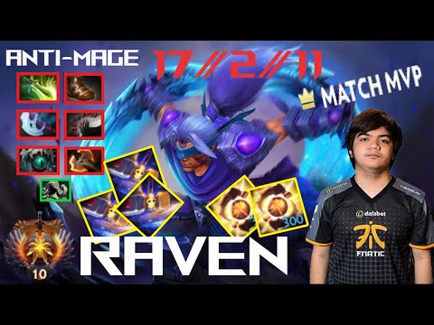 Raven Anti Mage Carry Gameplay Patch 7.31b  - Dota 2 Full Gameplay player perspective.