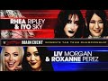 Rhea Ripley Iyo Sky Vs Liv Morgan Roxanne Perez Tag Team Titles WWE Saturday Night S Main