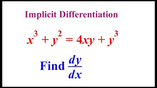 CALCULUS 1: IMPLICIT DIFFERENTIATION EXAMPLE 2