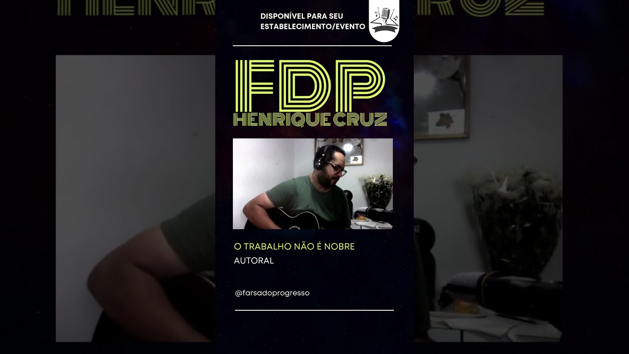 O TRABALHO NÃO É NOBRE   TRECHO #rock #rocknacional #autoral #independente #trabalho #trabalhador