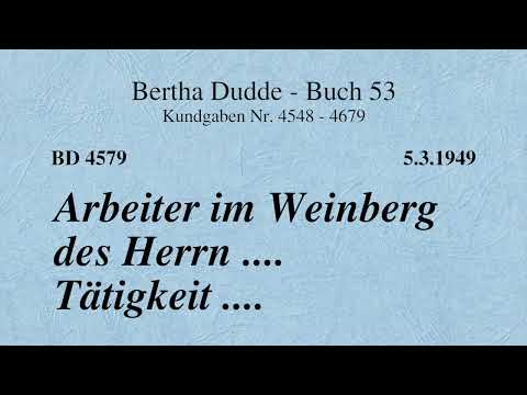 BD 4579 - ARBEITER IM WEINBERG DES HERRN .... TÄTIGKEIT ....