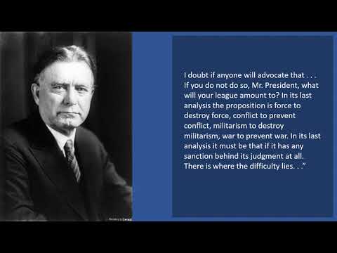 William Borah AGAINST League of Nations