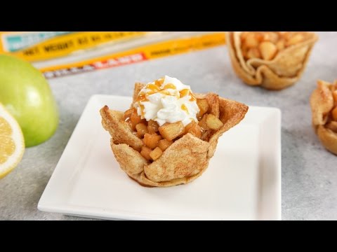 15 Minute Apple Pie Tortilla Cups