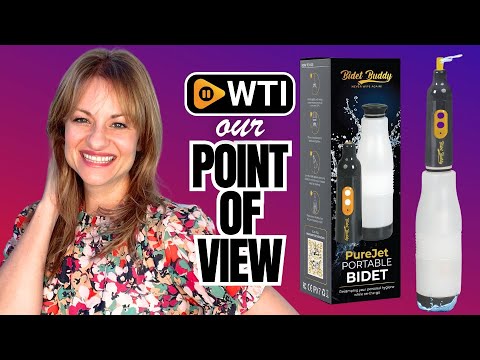 Portable Bidet | BIDET BUDDY® PureJet | High Pressure | Travel Bidet | 550ML Portable Bidet for Travel | Handheld Bidet | Rechargeable Electric Portable Bidet for Women & Men (Obsidian Drift) - WTI product video review
