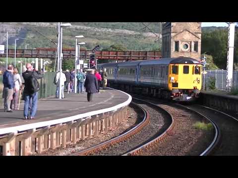Northern Rail Loco Haulage. DBSO 9707 tnt DRS 37402. 2C32. Carnforth. 16/09/15