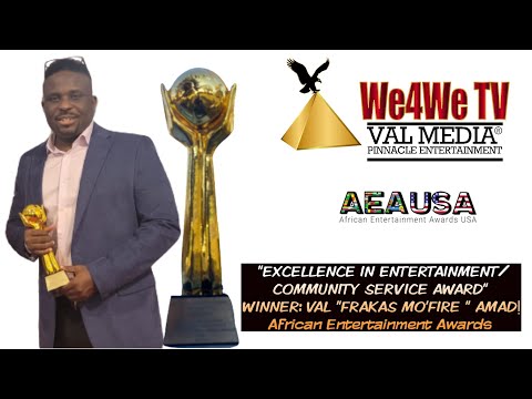 We4We Media: Val 'Frakas Mo'fire ' Amadi won "BIG" at the 2023 African Entertainment Awards.