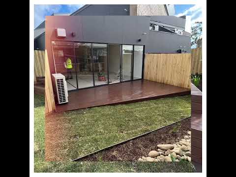 Modwood is a low-maintenance decking material made from recycled plastic milk bottles and sawdust.