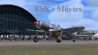 FSX : RAF. Republic Super Thunderbolt,air display. Duxford IWM