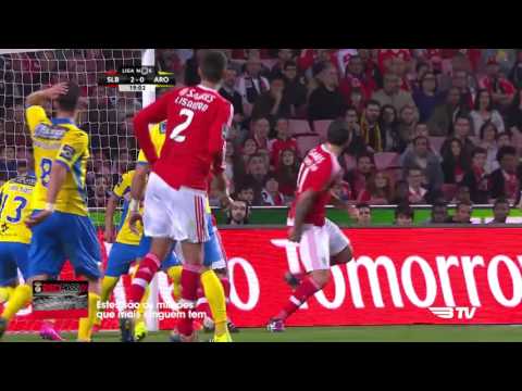 Konstantinos Mitroglou Crazy Backheel Goal - Benfica vs. Arouca 2-0 - 23.01.2016 HD