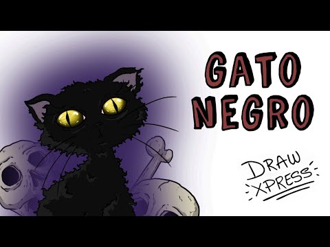¿POR QUÉ EL GATO NEGRO SE RELACIONA CON EL MAL? | Draw My Life