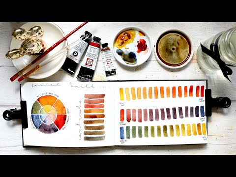 Daniel Smith Colour Wheel #3 | Mixing Neutral Colours + Swatches
