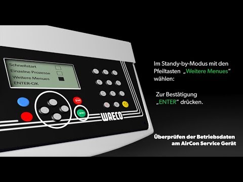 WAECO | AirCon Service Center (ASC) – Betriebsdaten prüfen