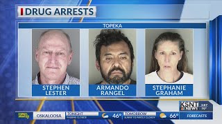 Shawnee County Drug Task Force arrests 3 on meth charges