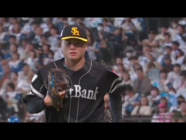 【6回裏】プロ初登板初先発!! ホークス・前田純 6回81球5奪三振無失点でプロ初勝利!!   2024年9月29日 北海道日本ハムファイターズ 対 福岡ソフトバンクホークス