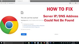 HOW TO FIX - Server IP/DNS Address Could Not Be Found | SP SKYWARDS