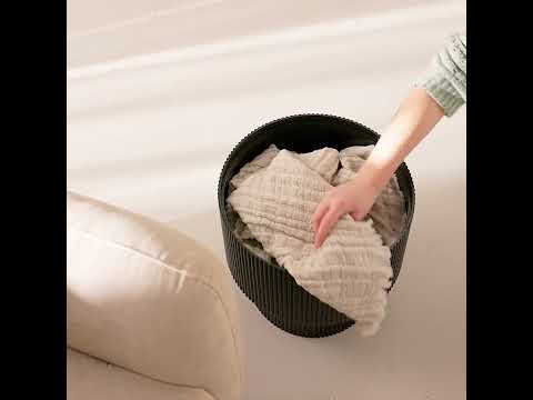 Video Sand I - Table d&#039;appoint avec rangement en bois &oslash;38,5cm