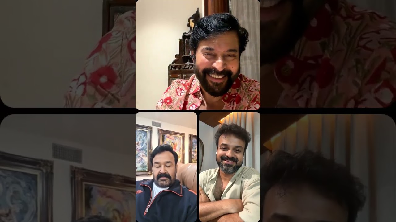 Mammokka and lalettan live #latestmovie 