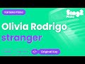 Olivia Rodrigo - stranger (Piano Karaoke)