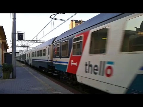 Euronight 221 Thello Parigi-Venezia con E444R in transito a Legnano