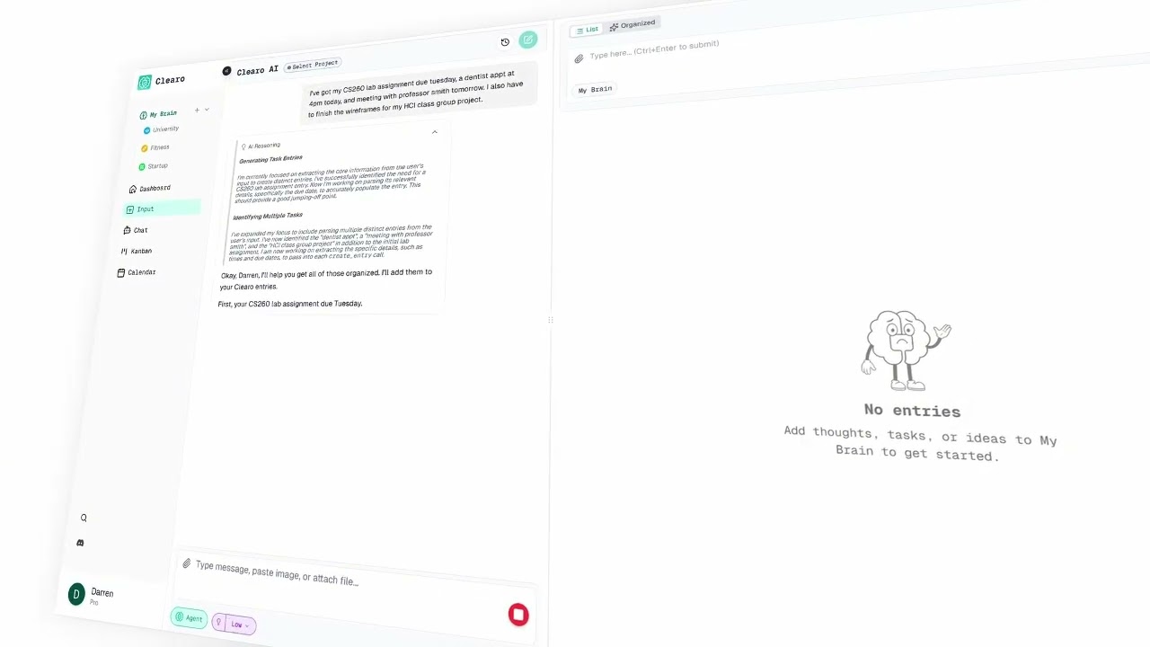 Clearo video preview