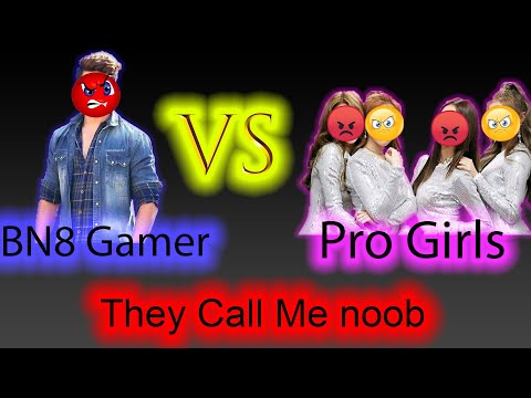 Solo Vs Squad ||BN8 Gamer Vs 4 Pro Girls Clash Squad Challenged ||They call me noob😪😓