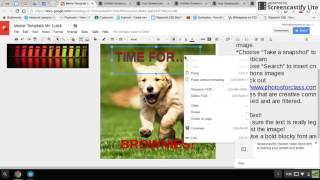Creating Shadow text in google draw