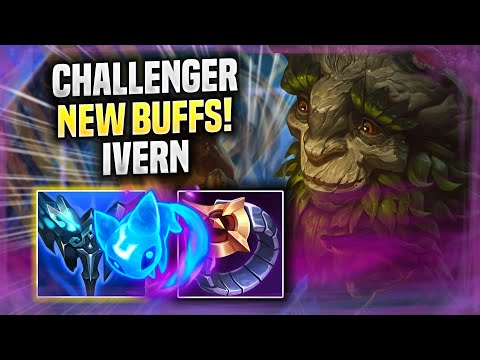 KOREAN CHALLENGER TRIES IVERN WITH NEW BUFFS! - Korean Challenger Plays Ivern JUNGLE vs Kindred!